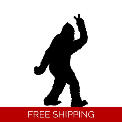 Peace, bigfoot Sasquatch Die Cut Vinyl Decal sticker Peace, bigfoot Sasquatch Die Cut Vinyl Decal sticker